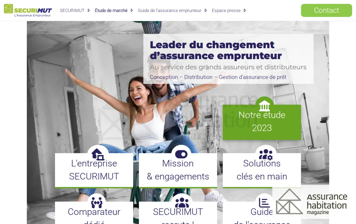 Capture : page du site officiel